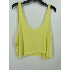 BP Nordstrom Women's Plus Size 2X Yellow Lemonade Neon Tank Crop Top